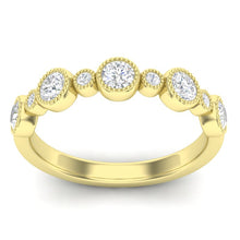 Load image into Gallery viewer, 14k Gold Diamond Bezel-set Stackable Ring/Wedding Band
