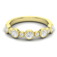 Load image into Gallery viewer, 14k Gold Diamond Bezel-set Stackable Ring/Wedding Band
