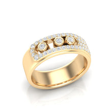Load image into Gallery viewer, 14k Gold Stackable/Wedding Band GGDB-205-D,  Rings &amp; Stackable Bands, Diamond, Rings &amp; Stackable Bands, Belarino
