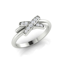 Load image into Gallery viewer, 14k Crossover Stackable/Wedding Ring GGDB-221-D,  Rings, Diamond, Belarino

