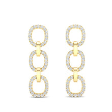 Load image into Gallery viewer, 14k Gold/Diamond Earrings GGDE-102.2Y-D,  Earring, Earring, Belarino
