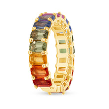 Load image into Gallery viewer, 14K Multi-Sapphire Rainbow Ring ABB-340-RWB,  Color Stones, Color Stones, colorstone rings, Belarino
