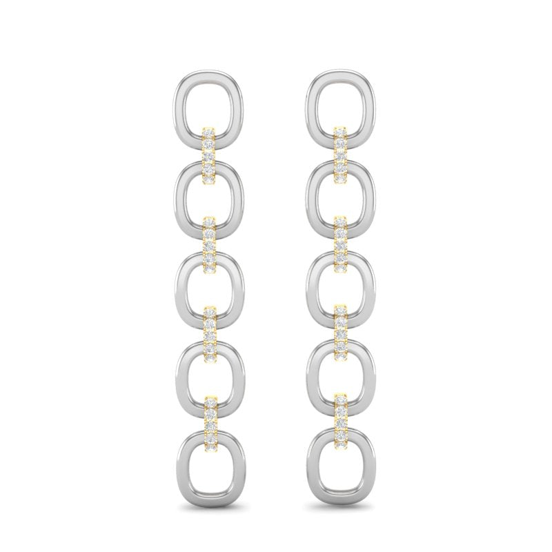 14k Gold/Diamond Earrings GGDE-103.1C1-D,  Earring, Earring, Belarino