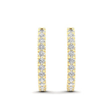 Load image into Gallery viewer, 14k Gold/Diamond Huggie Earrings. GGDH-102-D,  Earring, Earring, Belarino
