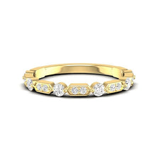 Load image into Gallery viewer, 14k Diamond Vintage Deco Stackable/Wedding Band GGDB-137-D,  Rings &amp; Stackable Bands, Diamond, Rings &amp; Stackable Bands, Belarino
