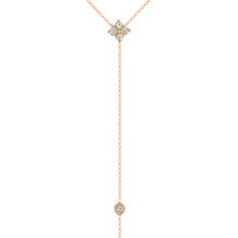 Load image into Gallery viewer, 14K Gold Diamond Lariat Necklace/Diamond Y-Necklace GGDN-118-D,  Necklace, Necklace, Belarino
