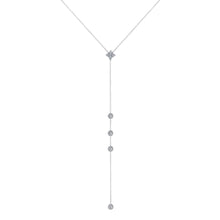 Load image into Gallery viewer, 14K Gold Diamond Lariat Necklace/Diamond Y-Necklace GGDN-141-D,  Necklace, Necklace, Belarino
