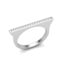 Load image into Gallery viewer, 14k Diamond Bar Ring GGDB-138-D,  Rings &amp; Stackable Bands, Diamond, Rings &amp; Stackable Bands, Belarino
