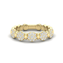 Load image into Gallery viewer, 14k Gold Stackable/Wedding Band GGDB-190-D,  Rings &amp; Stackable Bands, Diamond, Rings &amp; Stackable Bands, Belarino
