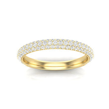 Load image into Gallery viewer, 14K Gold Pave Diamond Stackable Ring. GGDB-204-D,  Rings &amp; Stackable Bands, Diamond, Rings &amp; Stackable Bands, Belarino
