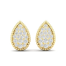 Load image into Gallery viewer, 14k Gold Diamond Tear Drop Fashion Earring. GGDE-124-D,  Earring, Earring, Belarino
