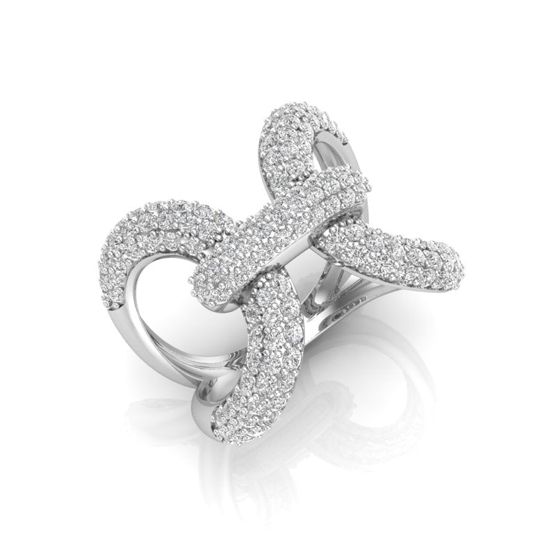 14K Luxe Papillon Diamond Ring,  Rings, Diamond, Belarino