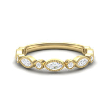 Load image into Gallery viewer, 14k Gold Stackable/Wedding Band GGDB-161-D,  Rings &amp; Stackable Bands, Diamond, Rings &amp; Stackable Bands, Belarino
