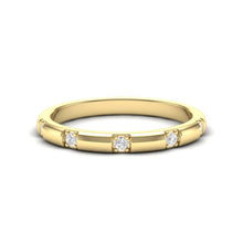 Load image into Gallery viewer, 14k Five Diamond Stackable/Wedding Band GGDB-112-D,  Rings &amp; Stackable Bands, Diamond, Rings &amp; Stackable Bands, Belarino

