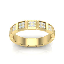 Load image into Gallery viewer, 14k Cube Diamond Ring GGDB-108-D,  Rings &amp; Stackable Bands, Diamond, Rings &amp; Stackable Bands, Belarino
