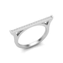 Load image into Gallery viewer, 14k Diamond Bar Ring GGDB-153-D,  Rings &amp; Stackable Bands, Diamond, Rings &amp; Stackable Bands, Belarino
