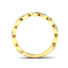 Load image into Gallery viewer, 14K Gold Diamond Leaf ring ABB_415.2_D,  , Diamond, Rings &amp; Stackable Bands, Belarino
