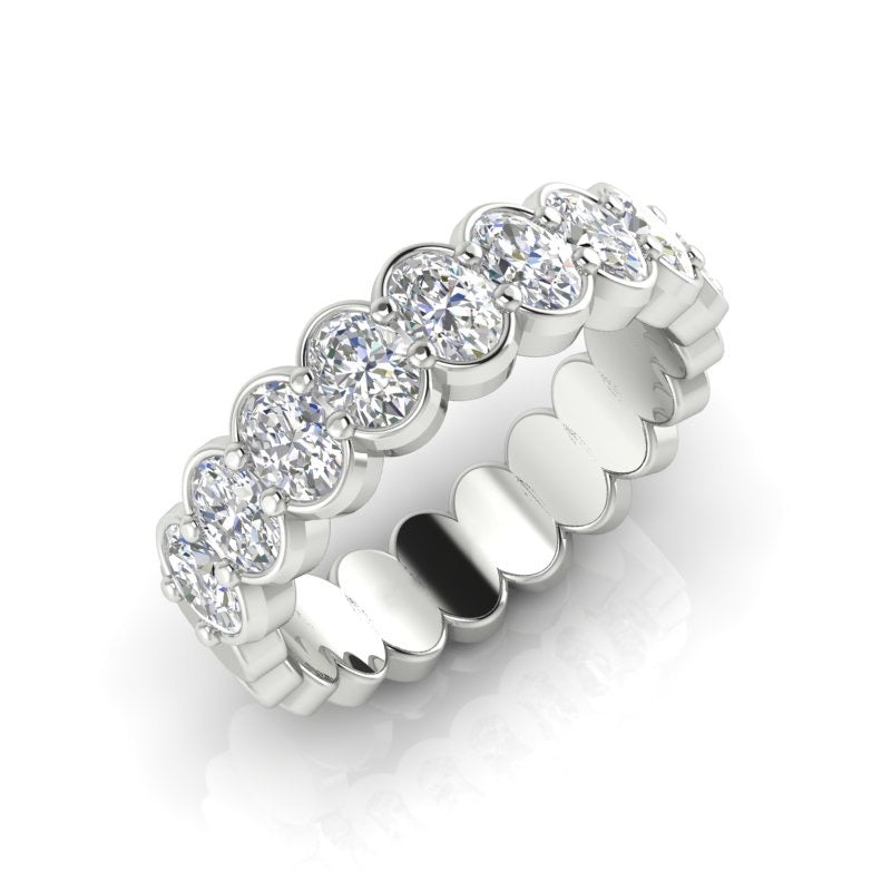 14K Bezel Oval Diamond Ring ABB-421/1W-D,  diamond ring, Diamond, Belarino