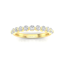 Load image into Gallery viewer, 14K Floating Diamond Stackable/Wedding Band ABB-443.1-D,  diamond ring, Diamond, Belarino
