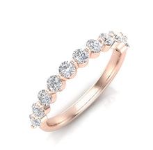 Load image into Gallery viewer, 14K Floating Diamond Stackable/Wedding Band ABB-443.1-D,  diamond ring, Diamond, Belarino
