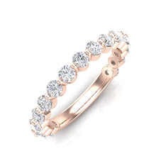 Load image into Gallery viewer, 14K Floating Diamond Stackable/Wedding Band ABB-443.2-D,  diamond ring, Diamond, Belarino
