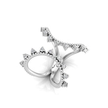 Load image into Gallery viewer, 14K Diamond Fashion Open Cuff Ring ABE-345-D,  diamond ring, Diamond, Belarino

