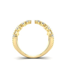 Load image into Gallery viewer, 14K Diamond Fashion Open Cuff Ring ABE-345-D,  diamond ring, Diamond, Belarino
