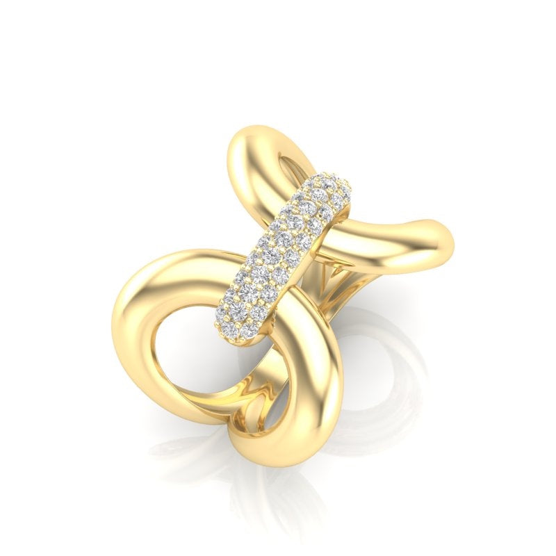 14K Gold Luxe Papillon Diamond Ring GGDB_347_D,  diamond ring, Diamond, Belarino