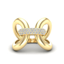 Load image into Gallery viewer, 14K Gold Luxe Papillon Diamond Ring GGDB_347_D,  diamond ring, Diamond, Belarino
