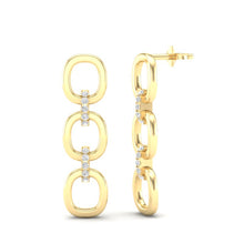 Load image into Gallery viewer, 14k Gold/Diamond Earrings GGDE-102.1Y-D,  Earring, Earring, Belarino
